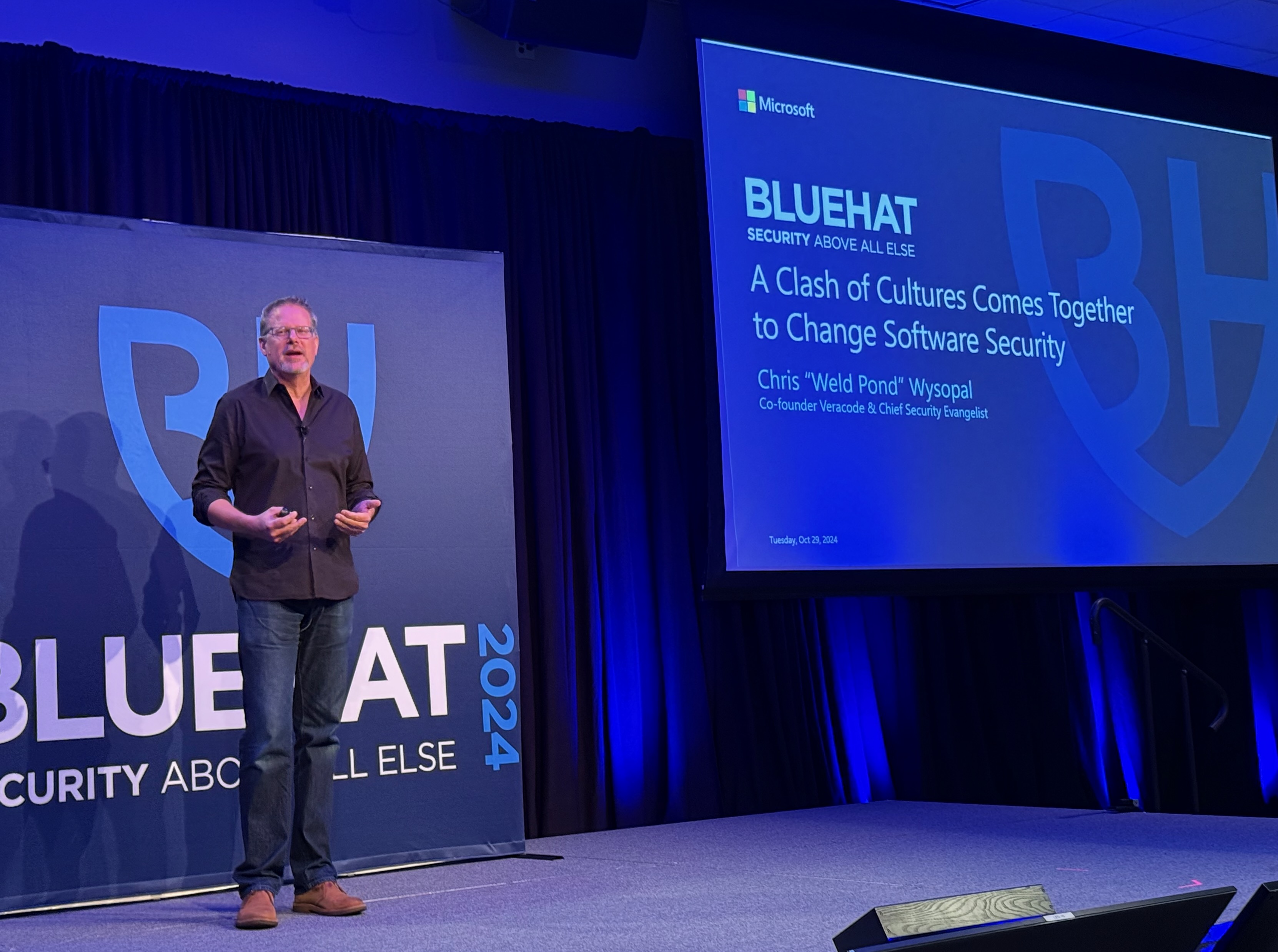 Chris Wysopal keynote at BlueHat 2024